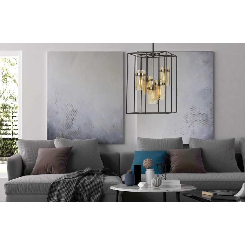 60W X 5 Cremona Glass Pendant Fixture (Edison Bulbs Not Included) By Cal Lighting | Pendant Lamps | Moidshstore - 2