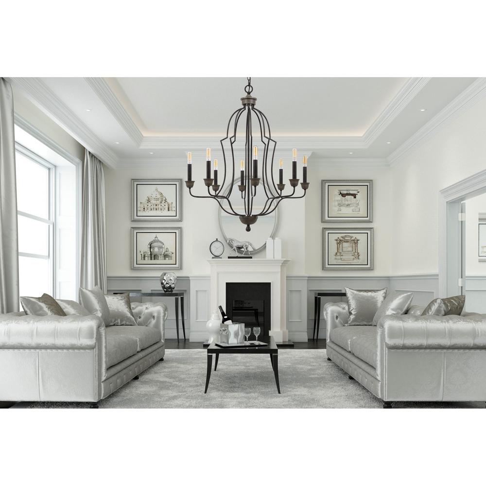 60W X 8 Lebrija Metal Chandelier (Edison Bulbs Not Included) By Cal Lighting | Chandeliers | Moidshstore - 2