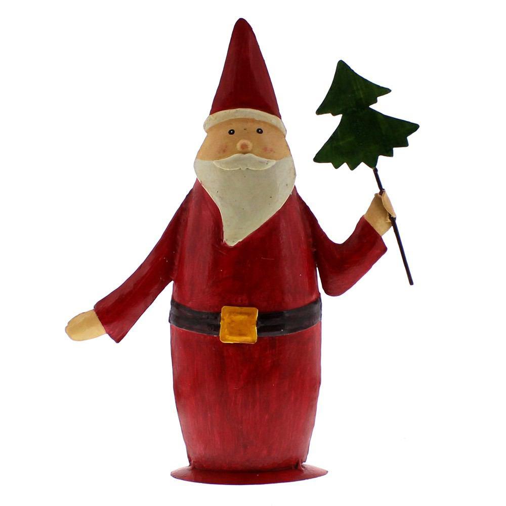 HomArt Painted Metal Santa Trio - Set of 3 - 23081-0-5
