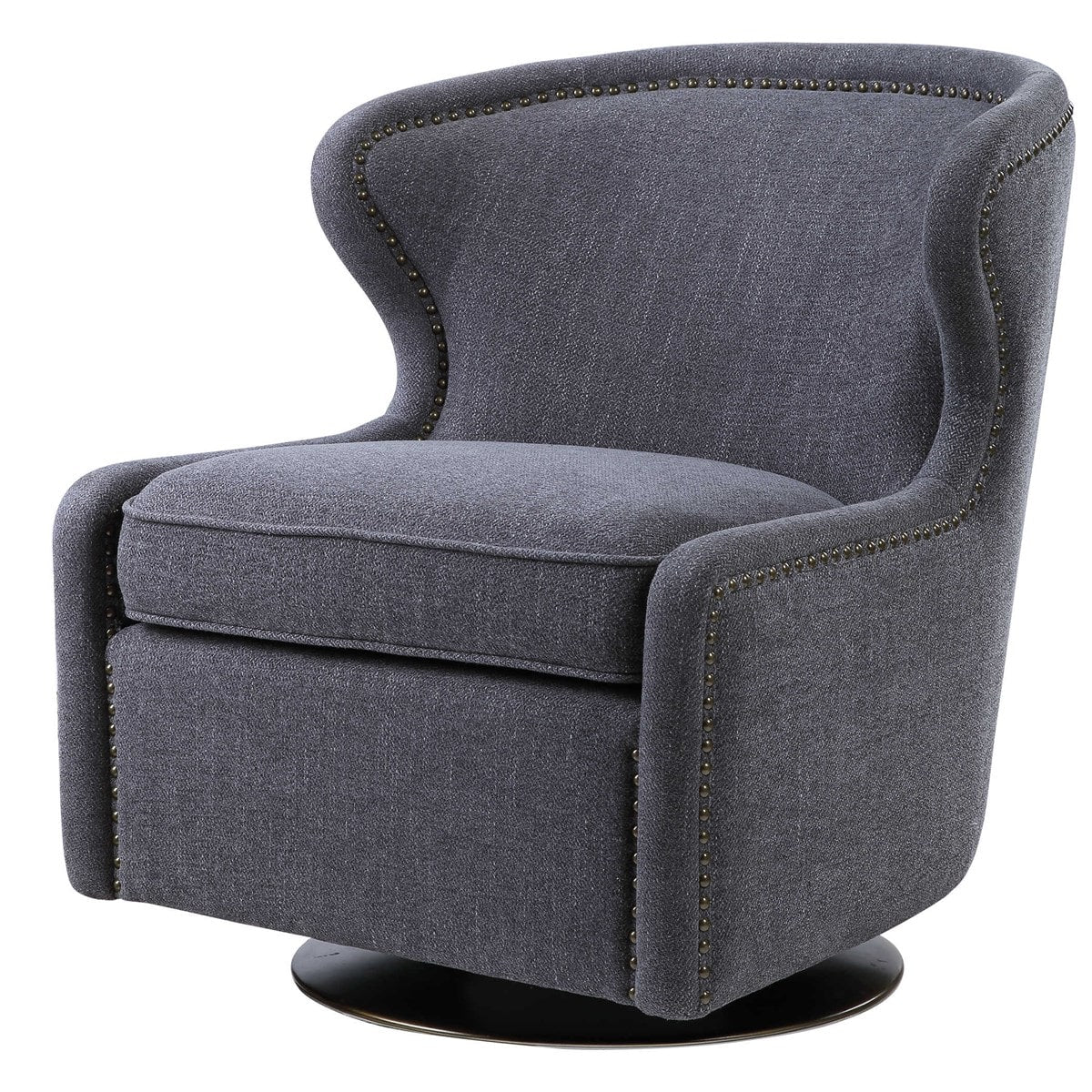 Uttermost Biscay Swivel Chair | Modishstore | Accent Chairs-6