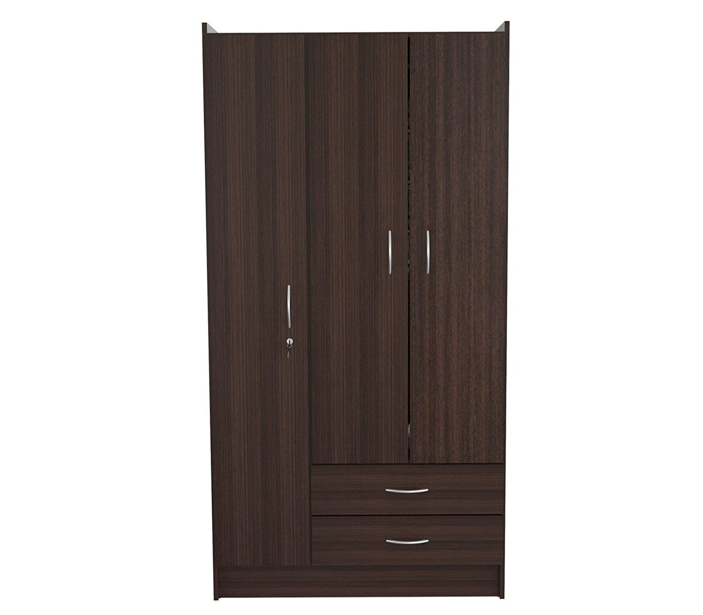 Espresso Finish Wood Wardrobe Armoire By Homeroots | Armoires & Wardrobes | Modishstore - 4