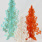 Yuletide Christmas Trees- Wooden-Set of 3- Green/Red/Pink/White-2