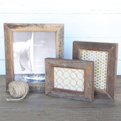 Reclaimed Wood Picture Frame - Set Of 3 By HomArt