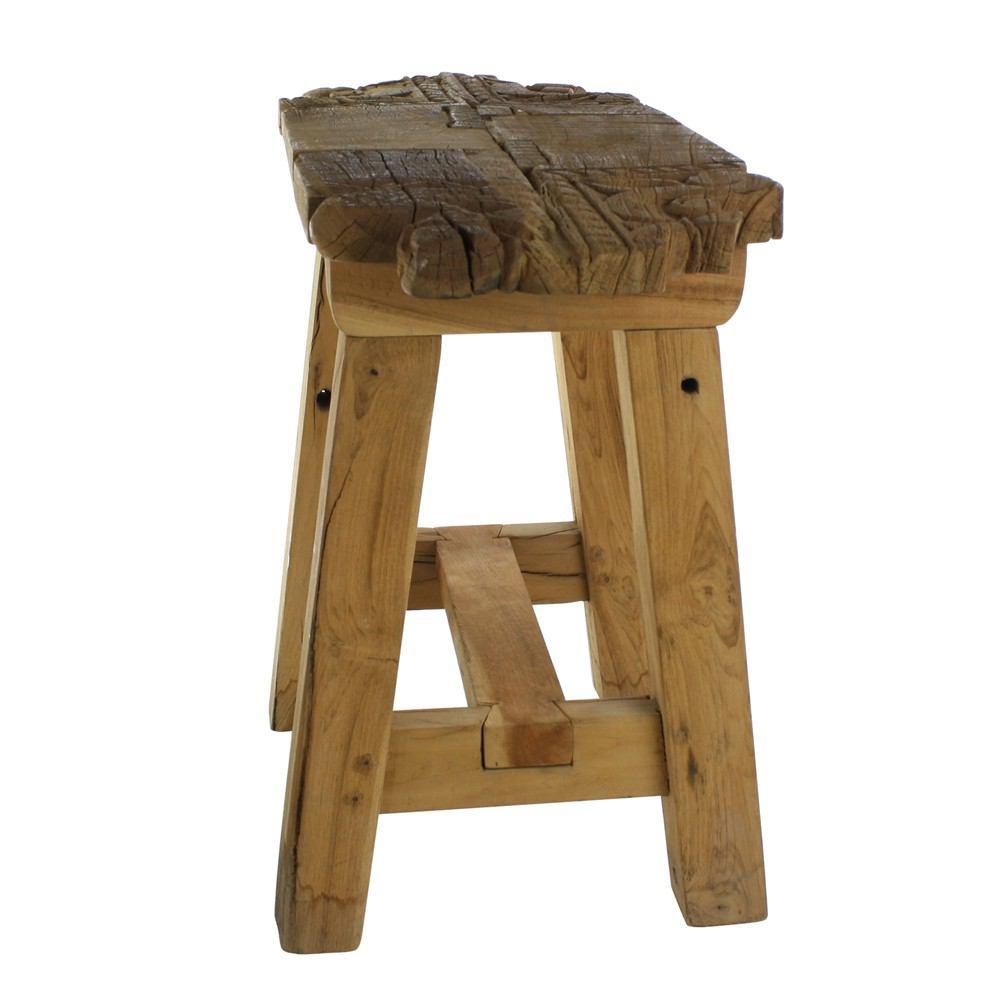 HomArt Portico Salvaged Wood Stool-3