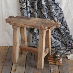 Portico Salvaged Wood Stool By HomArt