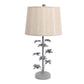 Gray Rustic Flowering Tree - Table Lamp By Homeroots