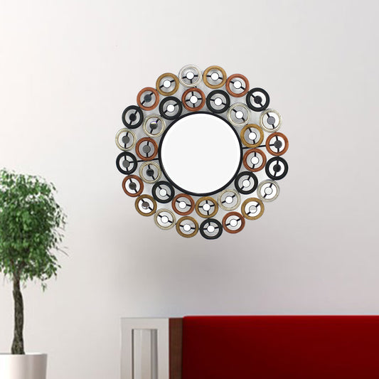 Multi-Color Modern Stylish Mirrored Metal Wall Decor By Homeroots | Wall Decor | Modishstore - 2