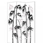 Multi Color Wood Canvas Bamboo Leaf Screen By Homeroots | Room Dividers | Modishstore