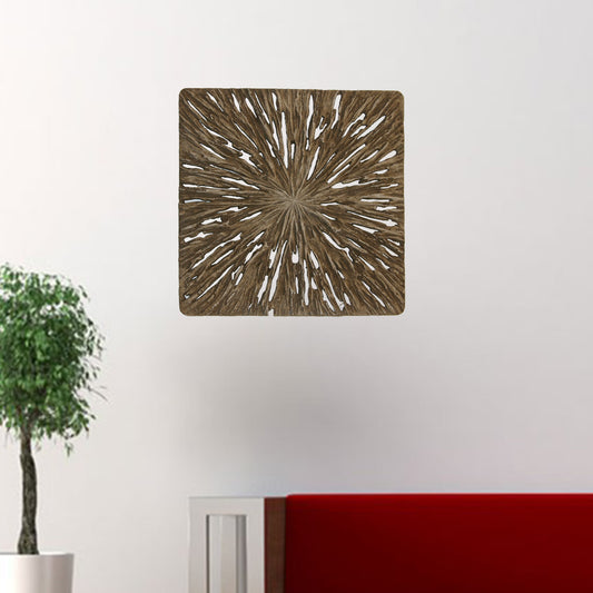 Brown Square Rotten Wood Wall Decor By Homeroots | Wall Decor | Modishstore - 3