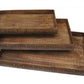 Brown Wood Tray Set By Homeroots - 274824 | Trays | Modishstore - 2