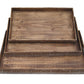 Brown Wood Tray Set By Homeroots - 274825 | Trays | Modishstore