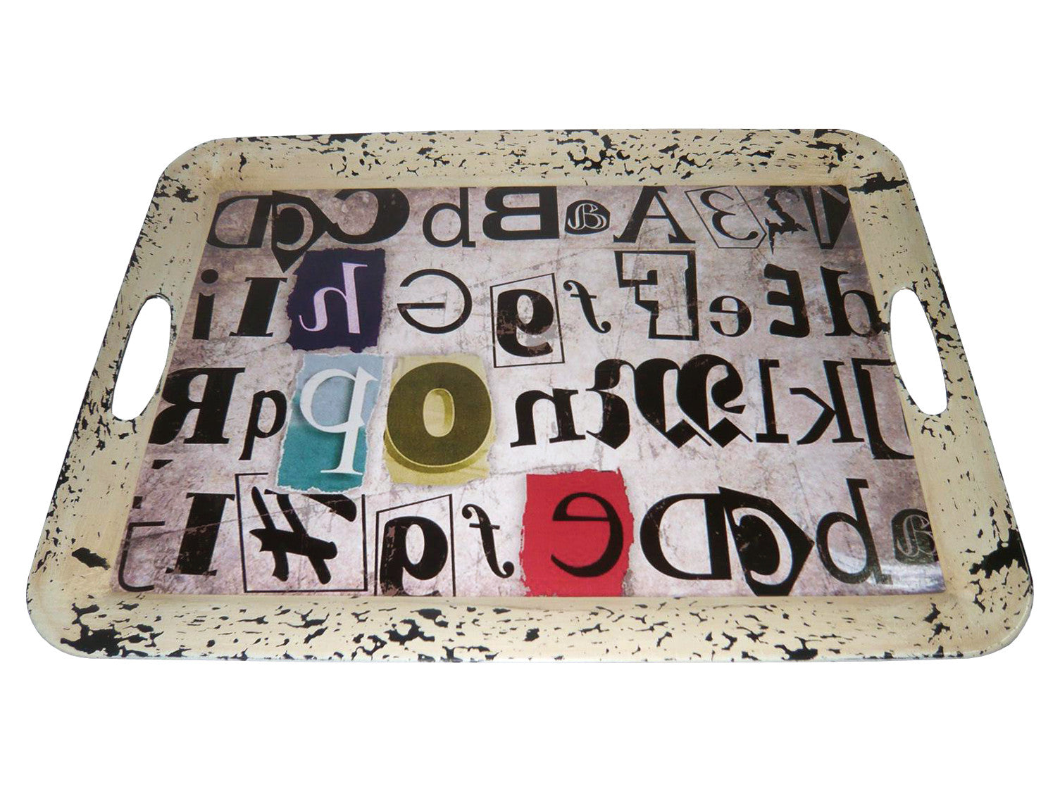 Multi Color Metal Inspiration Tray By Homeroots | Trays | Modishstore - 3