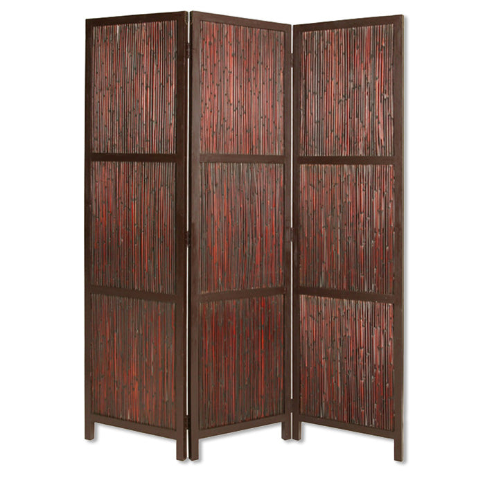 Cherry Wood Screen By Homeroots | Room Dividers | Modishstore - 2