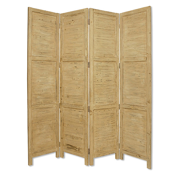 Yellow Wood Screen By Homeroots | Room Dividers | Modishstore
