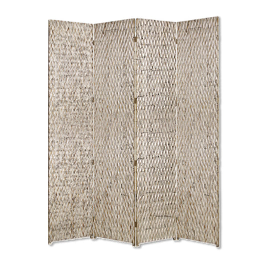 Silver Wood Screen By Homeroots | Room Dividers | Modishstore