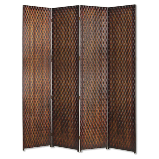 Brown Wood Screen By Homeroots - 274905 | Room Dividers | Modishstore