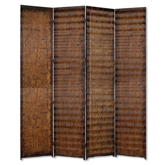 Brown Wood Screen By Homeroots - 274907 | Room Dividers | Modishstore