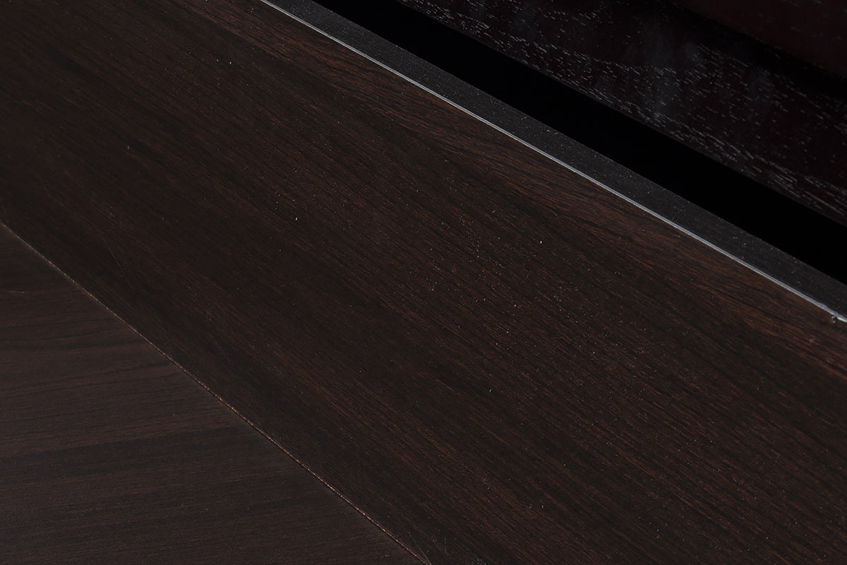 18' Wenge Veneer And Mdf Nightstand By Homeroots | Nightstands | Modishstore - 5