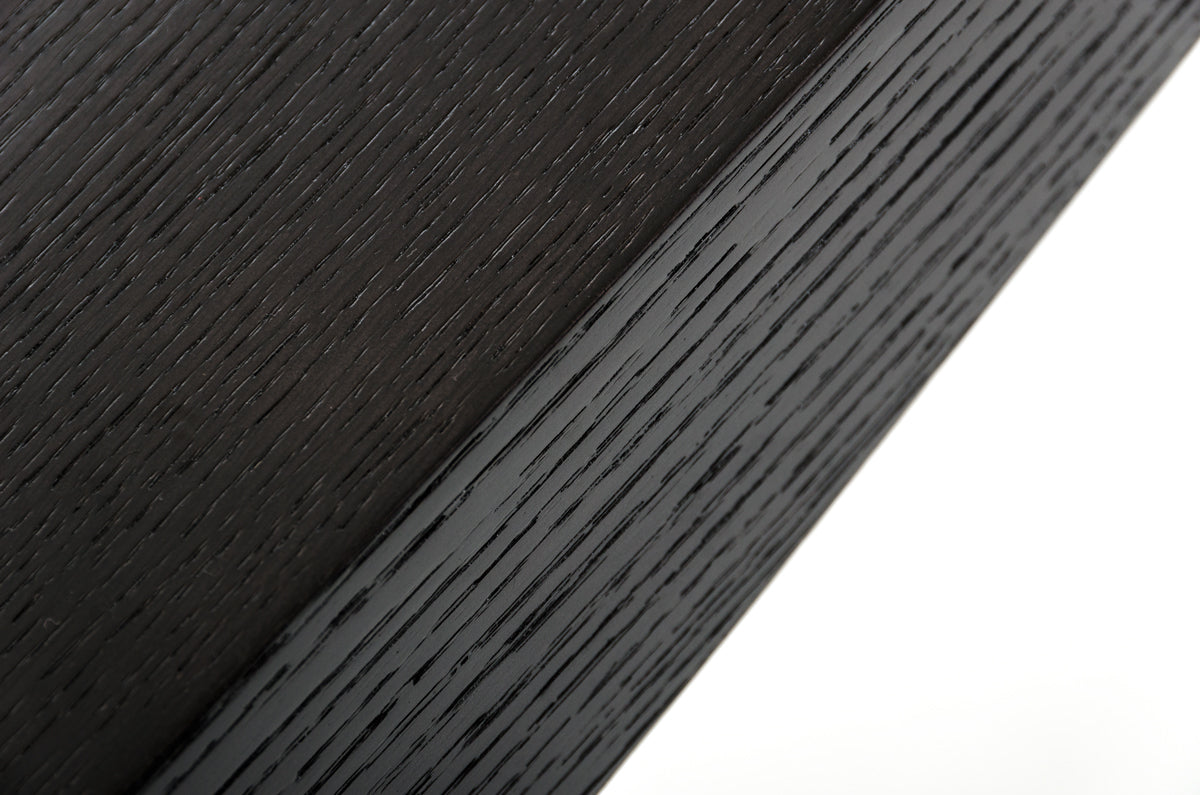 30' Wenge Veneer and Steel Console Table By Homeroots | Console Tables | Modishstore - 4