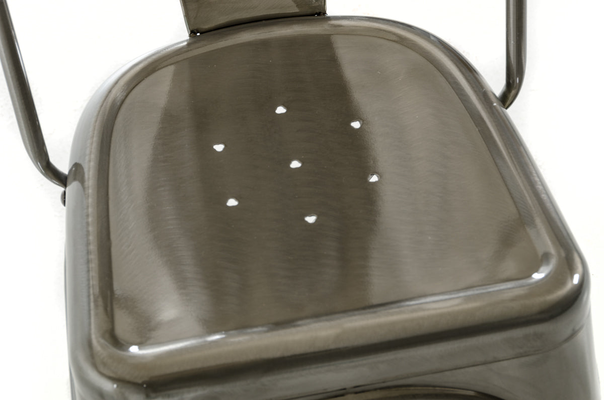 Two 33' Steel Side Chairs By Homeroots | Dining Chairs | Modishstore - 4