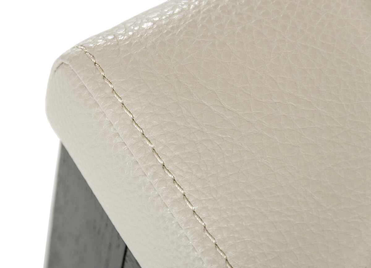 Modern Beige Faux Leather Counter Stool By Homeroots | Counter Stools | Modishstore - 2