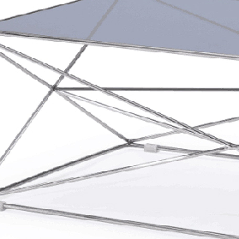 18' Smoked Glass and Stainless Steel Coffee Table By Homeroots | Coffee Tables | Modishstore - 5