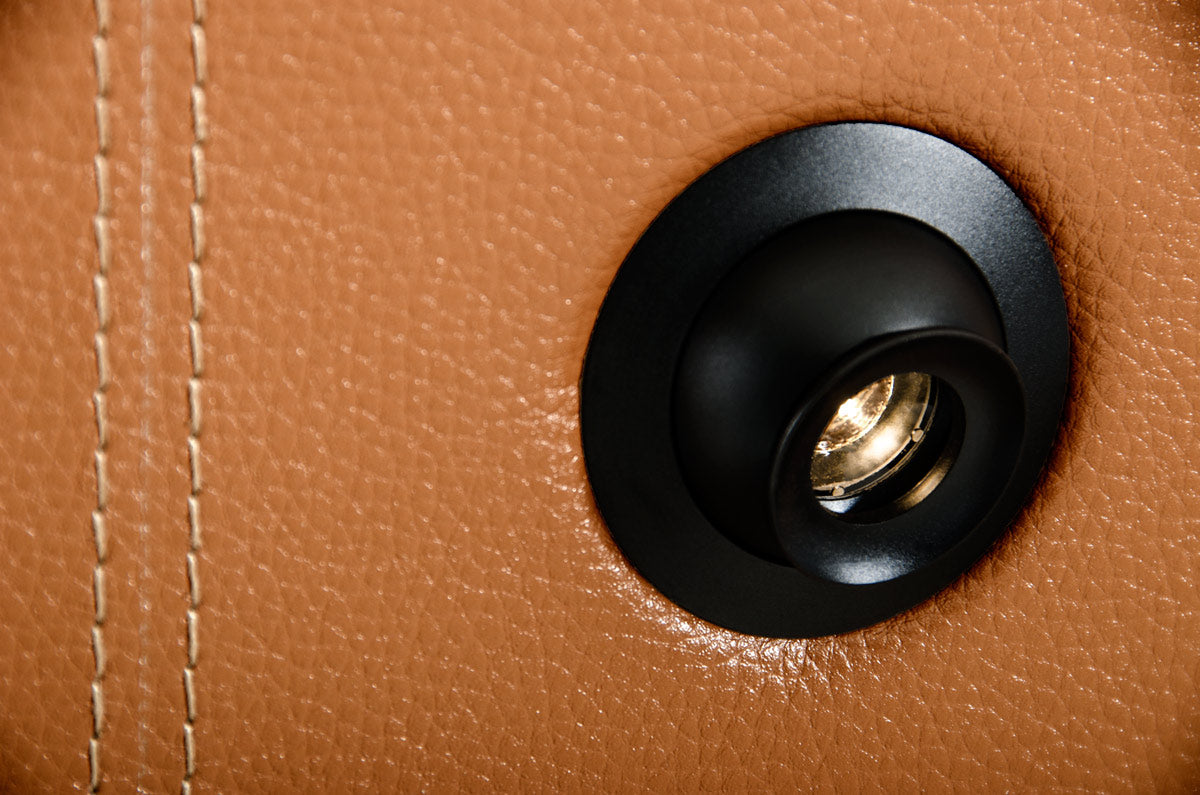 52' Veneer And Leatherette King Bed With Lights By Homeroots | Beds | Modishstore - 6