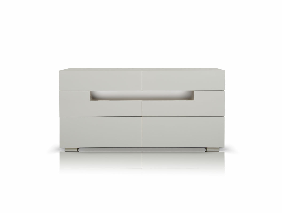 28' White Mdf Dresser By Homeroots | Dressers | Modishstore - 2
