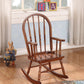Classic Honey Brown Wooden Youth Rocking Chair By Homeroots | Rocking Chairs | Modishstore - 2