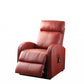 Faux Leather Power Motion Lift Recliner in Red By Homeroots | Chairs & Recliners | Modishstore - 3