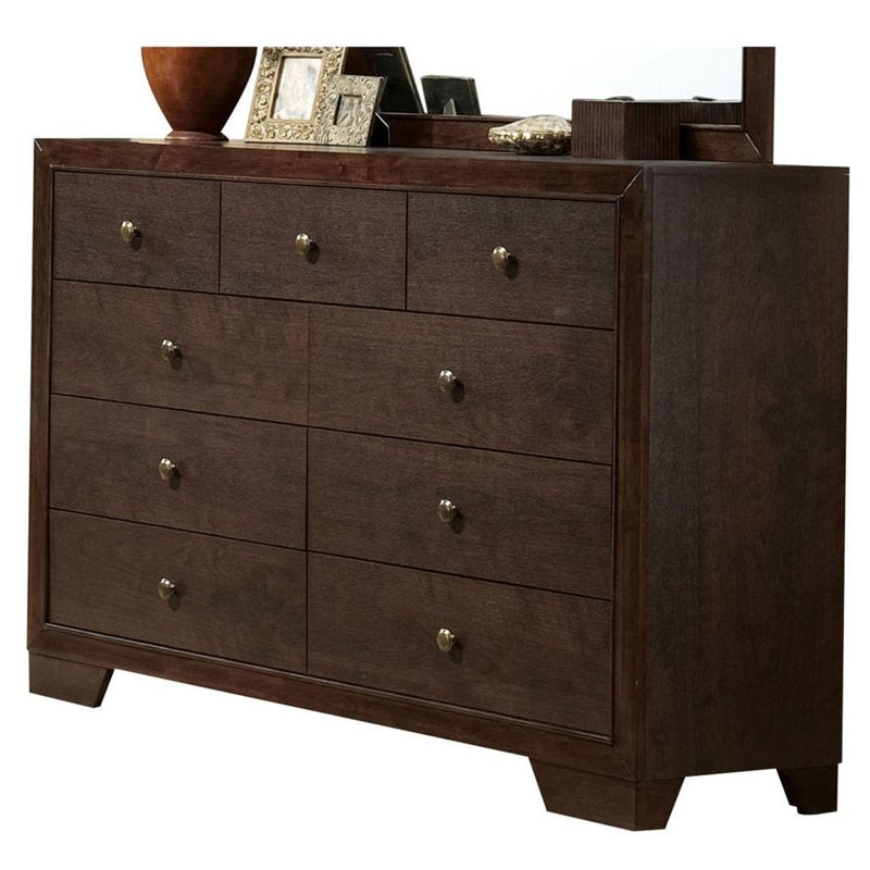modern espresso dresser HomeRoots Espresso Casual And Unique Dresser