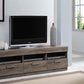 Rustic Oak Mdf Tv Stand By Homeroots | TV Stands | Modishstore - 2