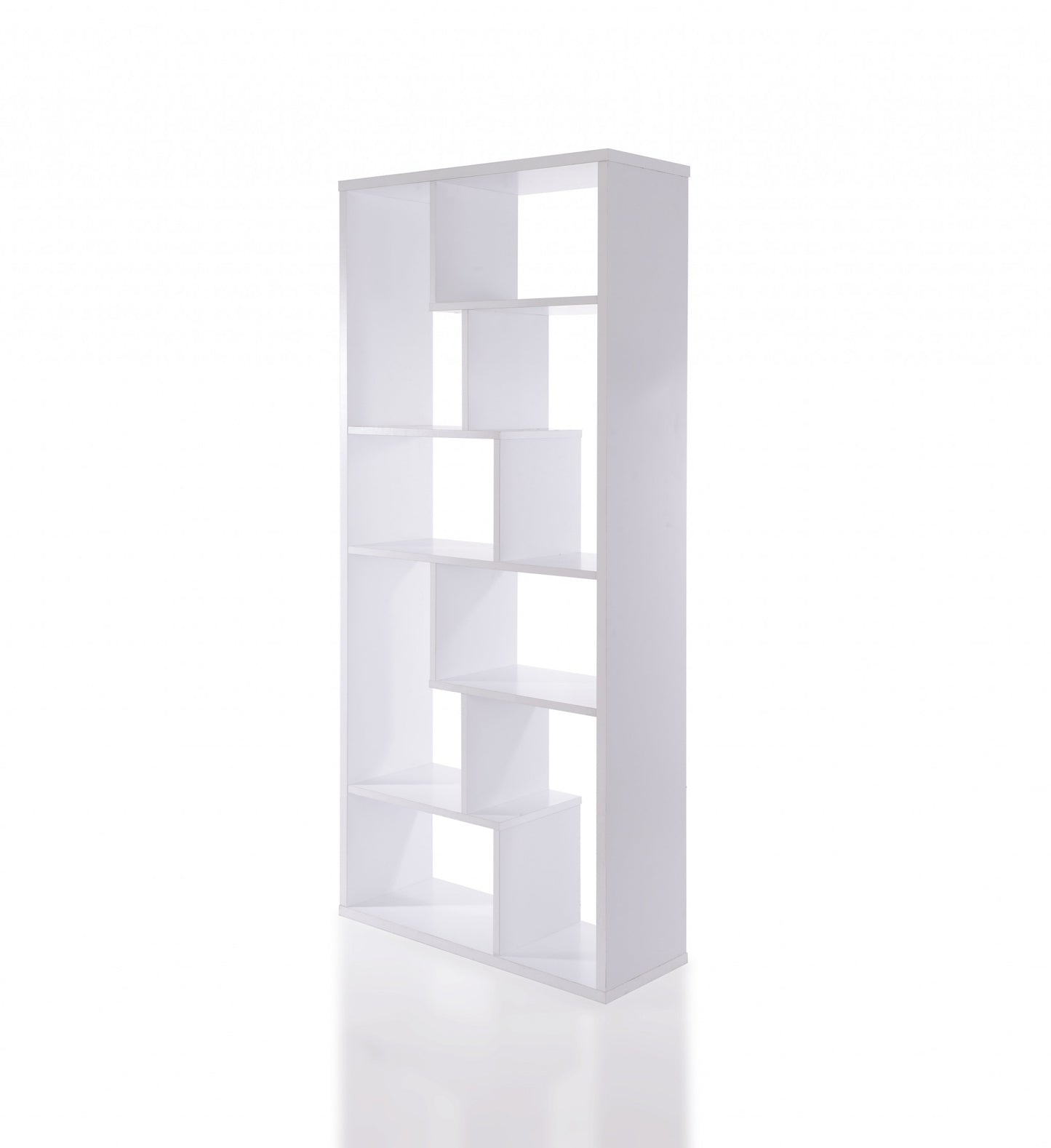 White Veneer Cube Bookcase By Homeroots | Bookcases | Modishstore