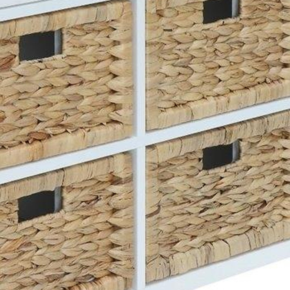 White Wood Veneer 6 Drawers Accent Chest By Homeroots | Drawers | Modishstore - 5