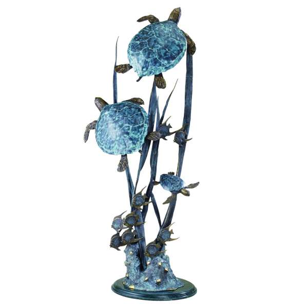Sea Turtle Trio Seascape By SPI Home | Home Accents | Modishstore