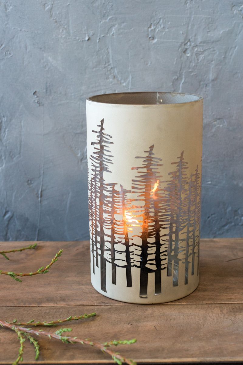 In The Woods Hurricane By Accent Decor | Candle Holders | Modishstore - 5
