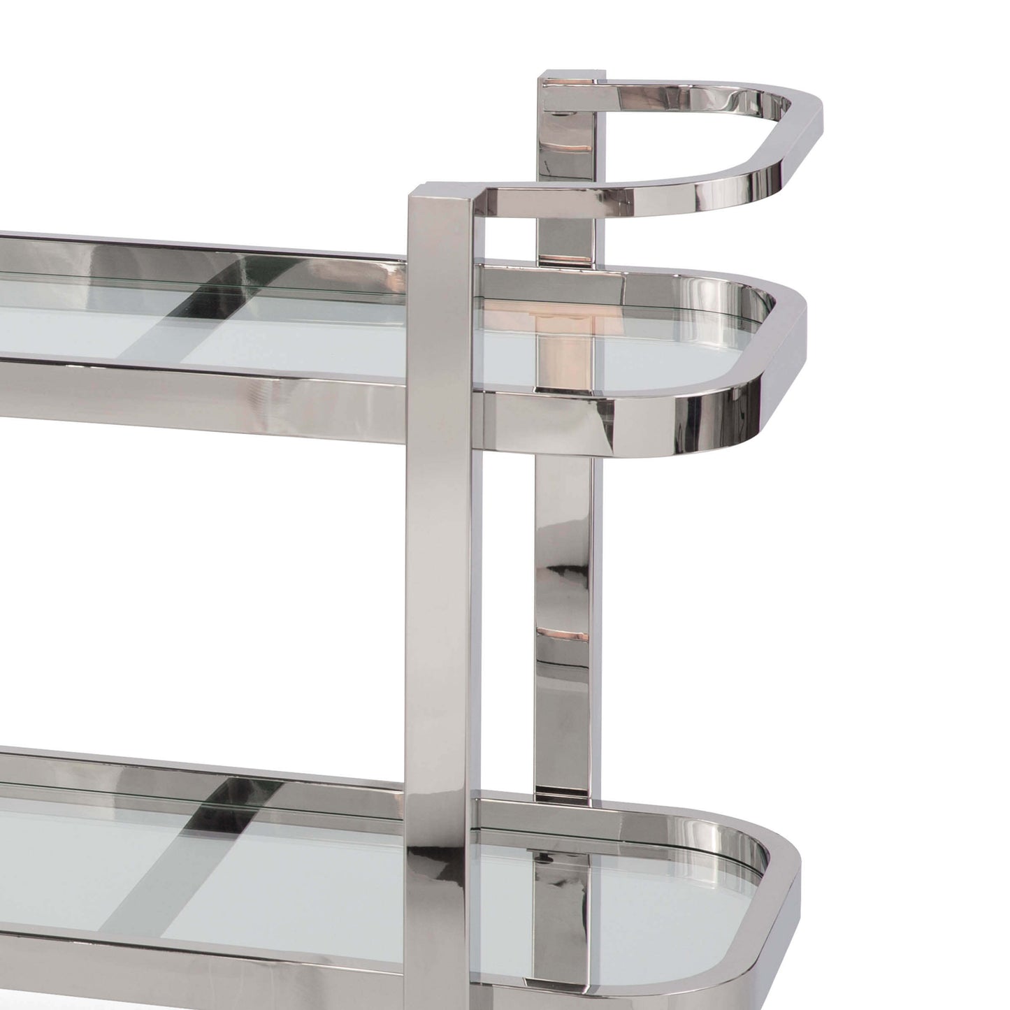 Carter Bar Cart Polished Stainless Steel By Regina Andrew | Bar Carts | Modishstore - 4