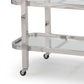 Carter Bar Cart Polished Stainless Steel By Regina Andrew | Bar Carts | Modishstore - 2