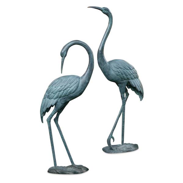 Medium Garden Crane Pair By SPI Home | Outdoor Decor | Modishstore-2