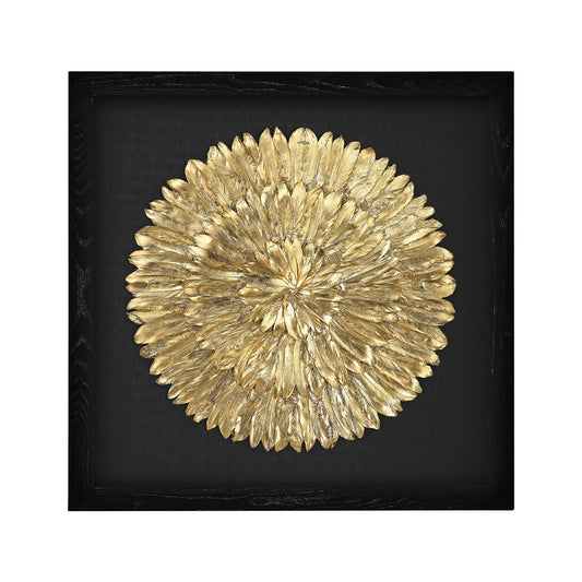 Dimond Home Gold Feather Spiral | Modishstore | Wall Decor