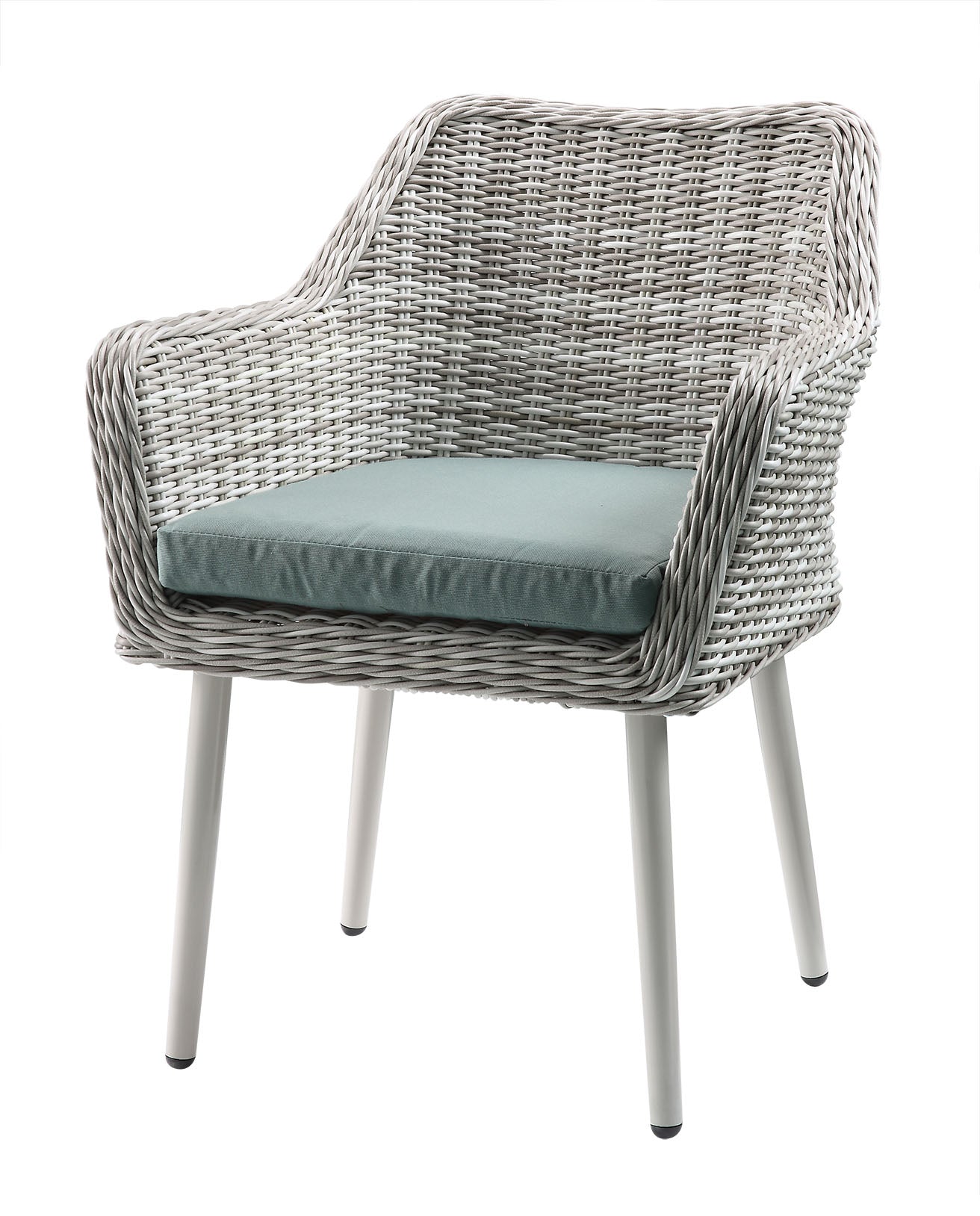 Updated Modern 3 Piece Green and Tan Wicker Patio Set By Homeroots | Outdoor Sofas, Loveseats & Sectionals | Modishstore - 3