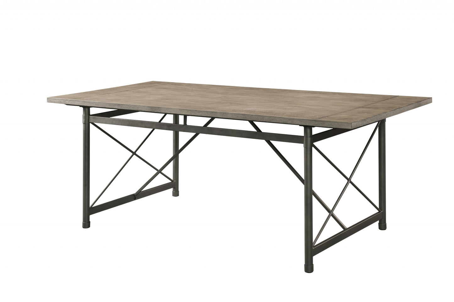 Gray Oak And Sandy Gray Dining Table By Homeroots - 318886 | Dining Tables | Modishstore - 2