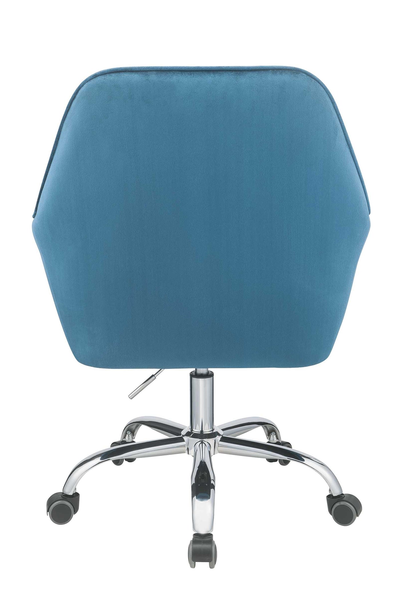 Peacock Velvet Office Chair By Homeroots | Office Chairs | Modishstore - 5