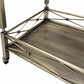Antique Brass Metal Serving Cart By Homeroots - 319139 | Bar Carts | Modishstore - 3