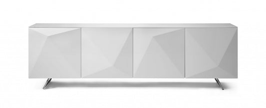 White Contemporary Storage Buffet Server By Homeroots | Sideboards | Modishstore