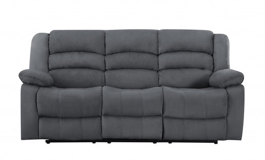 40" Contemporary Grey Fabric Sofa By Homeroots | Sofas | Modishstore