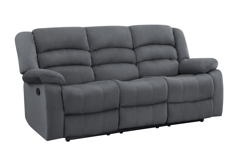 40" Contemporary Grey Fabric Sofa By Homeroots | Sofas | Modishstore - 2