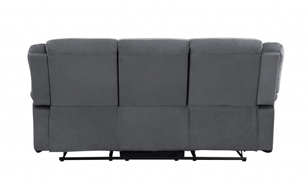 40" Contemporary Grey Fabric Sofa By Homeroots | Sofas | Modishstore - 4