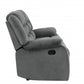 40" Contemporary Grey Fabric Sofa By Homeroots | Sofas | Modishstore - 5