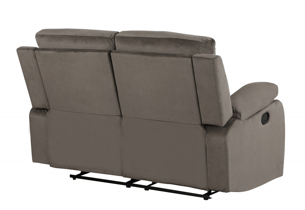 40" Modern Brown Fabric Loveseat By Homeroots | Chairs & Recliners | Modishstore - 3